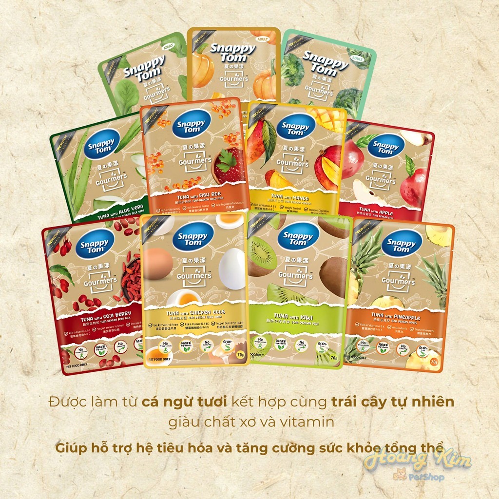 [ Gói ] Pate Snappy Tom Trái Cây ( 70g ) /