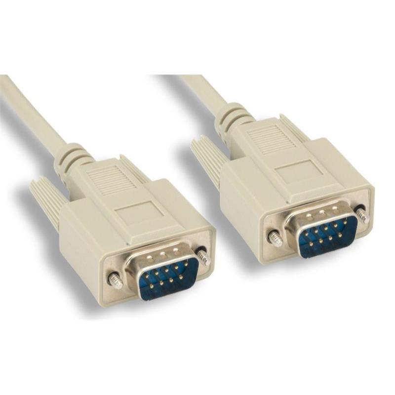 Cáp nối thẳng Com to Com, Cáp RS232 9 Pin 1.5M 9M/9M Đực - Đực kết nối máy in, thiết bị điều khiển
