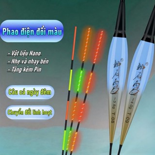 Phao Câu Đêm , Phao Điện Đổi Màu S9, Chống Lóa Mắt, Mỏi Mắt, Siêu Nhạy ( Tặng pin) PC1