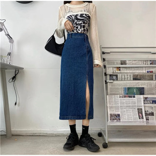 Chân váy jeans dáng MAXI hack dáng siêu đẹp