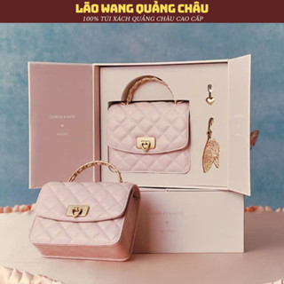 Túi xách nữ túi hộp quà CNK kèm charm full box (ck608-A)