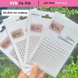  Đá đính Tóc Mặt makeup có sẵn keo làm nail hóa trang tiện dụng 