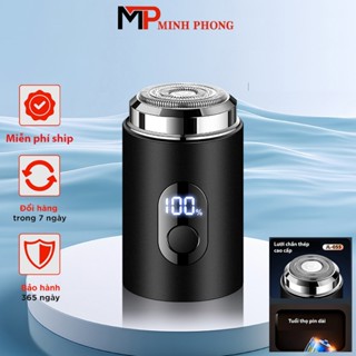 Máy cạo râu mini báo phần trăm pin thông minh JILILAI JL050/JL055 thiết kế nhỏ gọn, lưỡi dao sắc bén