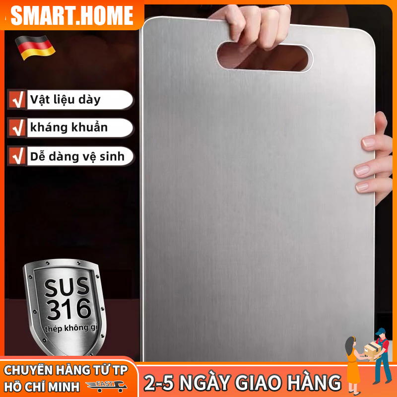 【🔥Free ship🔥】Thớt kháng khuẩn 2 mặt inox 316 cao cấp thớt kháng khuẩn dễ dàng lau chùi không lo xước