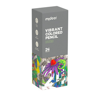 Bút Chì Màu Cao Cấp Mideer Cho Trẻ Từ 4 Tuổi - Hộp 24 Màu - Mideer Vibrant Colored Pencil - 24 Colors