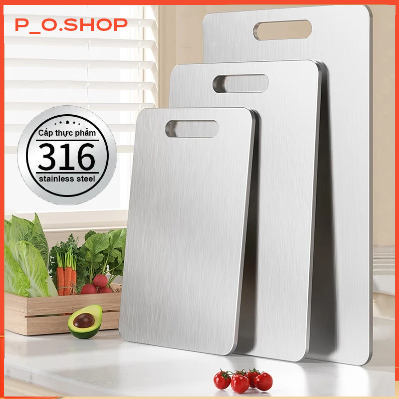 【🔥Rẻ】Thớt kháng khuẩn 2 mặt inox 316 cao cấp thớt kháng khuẩn dễ dàng lau chùi không lo xước không ă