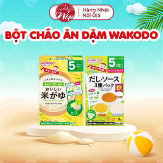 [DATE 2026] Bột cháo ăn dặm Wakodo Nhật Bản cho bé từ 5M+ gói 40g - nepshop1