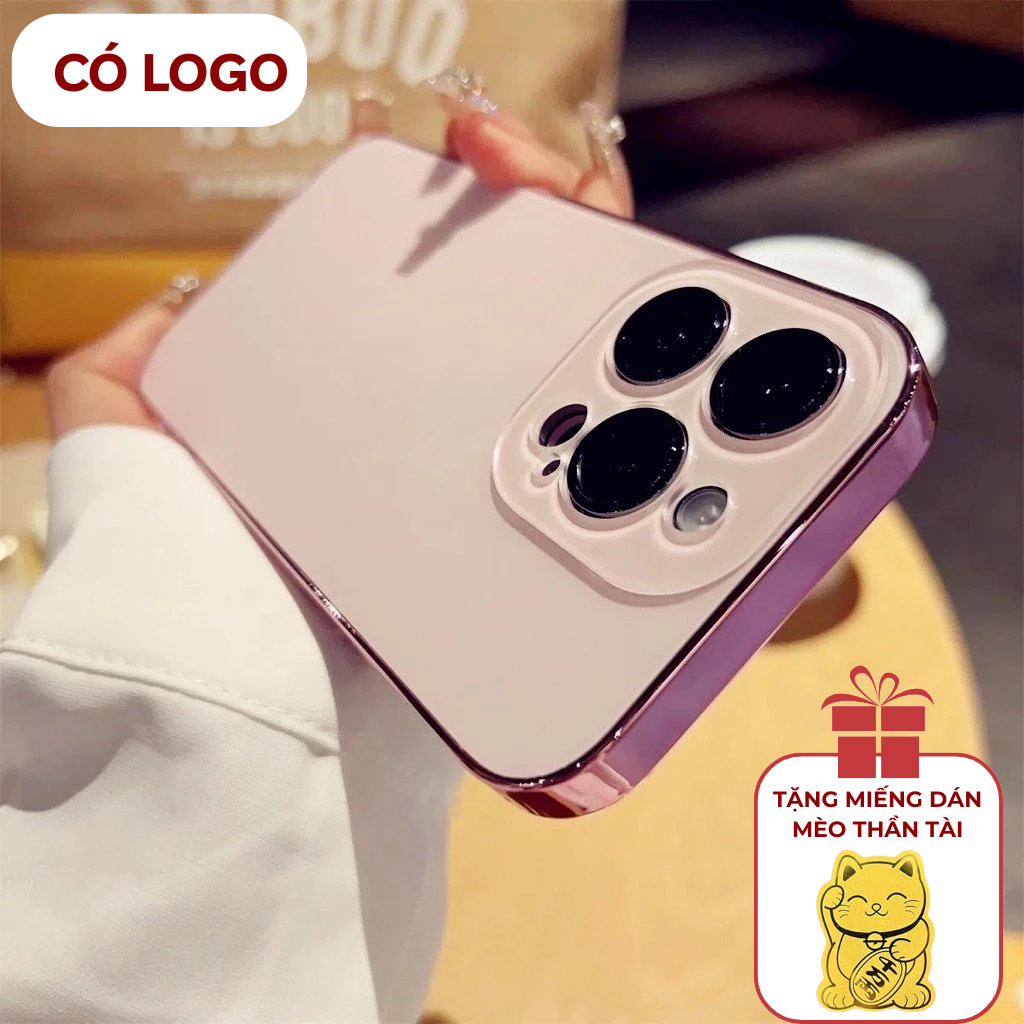 Ốp điện thoại mờ AG sang trọng có màng ống kính cho iPhone 15 Pro Max 11 12 13 14