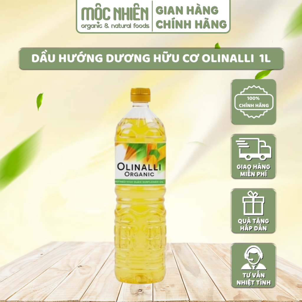 Dầu Hướng Dương Hữu Cơ Olinalli 1L