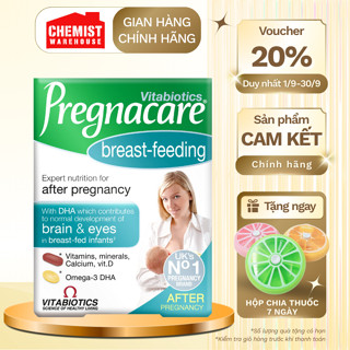 Vitamin tổng hợp cho mẹ sau sinh Pregnacare Breast-Feeding giúp lợi sữa và phục hồi sau sinh