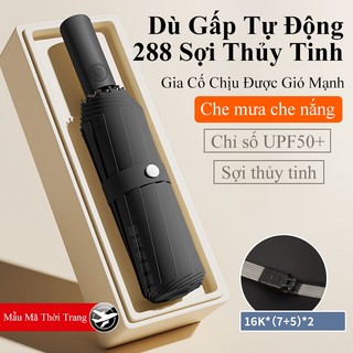 Dù gấp gọn tự động mở/đóng OSIDEN 12/16 nan siêu bền, chống tia UV dùng che mưa nắng chịu gió mạnh siêu tiện lợi