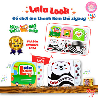Sách âm thanh Lalalook đồ chơi kích thích thị giác não bộ phát triển cho bé sơ sinh Lalala baby