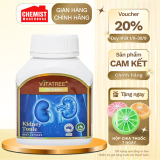 Viên uống Vitatree Kidney Tonic giúp bổ thận, tráng dương,tăng cường chức năng tiết niệu hộp 100 viên của Úc