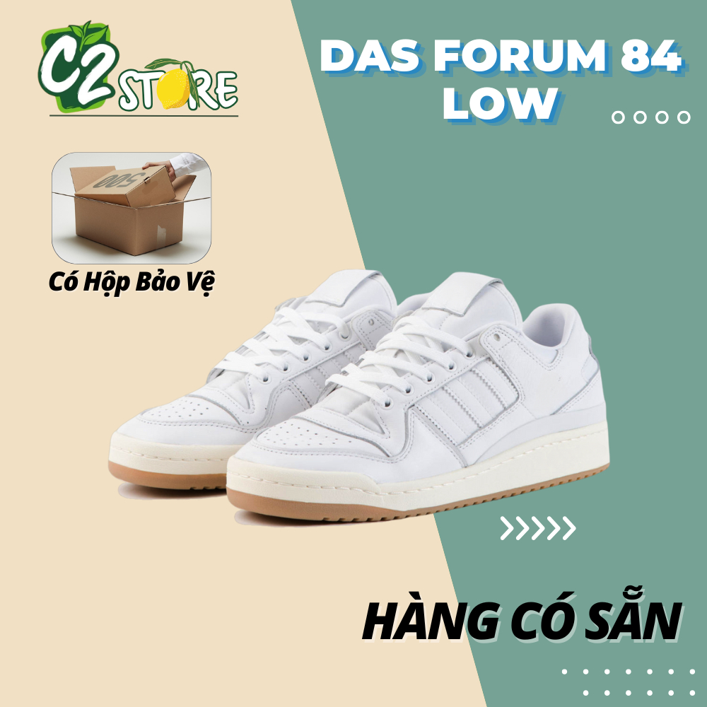 Giày Thể Thao Sneaker Forum Trắng Xanh 84 Low ADV Shoes Cloud White Blue Bird