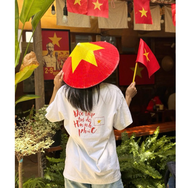 Áo thun Việt Nam 100% cotton thoáng mát - Áo phông cờ Việt Nam Unisex