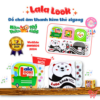 Sách âm thanh Lalalook đồ chơi kích thích thị giác não bộ phát triển cho bé sơ sinh Lalala baby