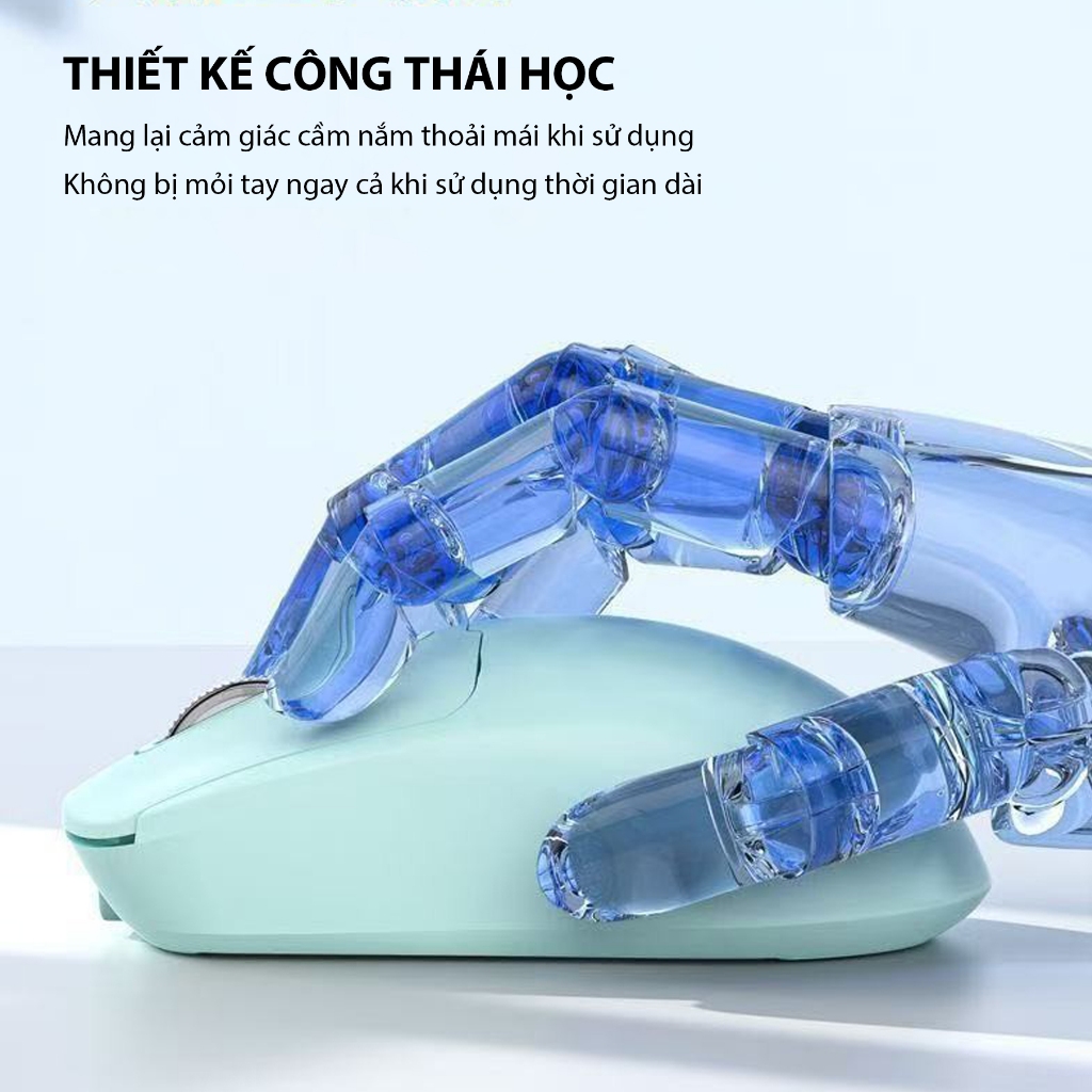 Chuột Không Dây 2 Mode Bluetooth & Wireless 2.4G, Sạc Type-C, Chuột Gaming Thiết Kế Công Thái Học | BigBuy360 - bigbuy360.vn