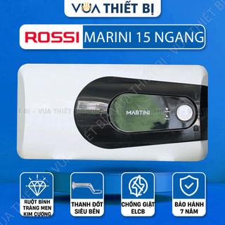 15L | ROSSI MARTINI 15 lít ngang – Bình nóng lạnh gián tiếp chống giật MTI 15SL