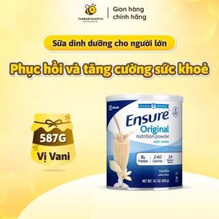  Sữa bột Ensure Mỹ Original Nutrition Powder hương vanilla 400g 