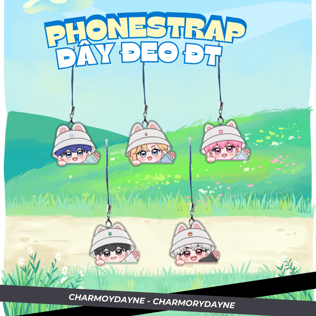Dây treo điện thoại/phonestrap PLAVE | NOAH YEJUN BAMBY EUNHO HAMIN