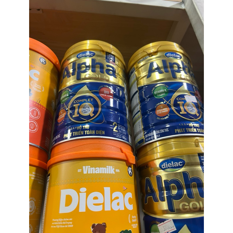 Sữa Bột Vinamilk Dielac Alpha Gold Số 2 - Hộp Thiếc 800g [6-12 Tháng]
