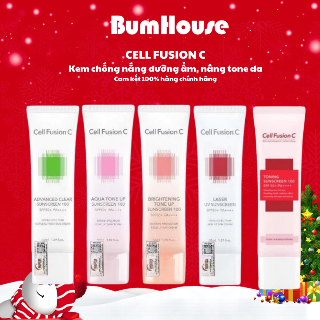 [HÀNG CTY] Kem Chống Nắng Cell Fusion C  Suncream 100 SPF 50+ (35ml/50ml) đủ màu
