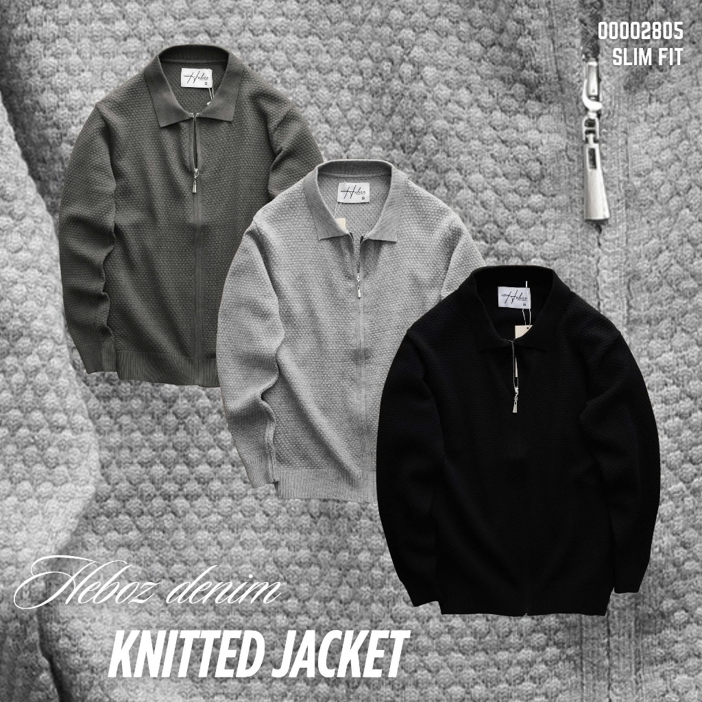 [HẾN STORE MENSWEAR] Áo khoác nam Heboz len basic 3M, áo khoác len giữ nhiệt cao cấp - 00002805