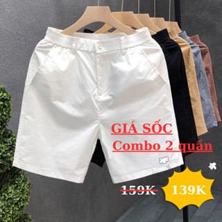 QUẦN SHORT NAM KAKI GIÓ MEN&BASIC Cạp Pha Chun Dáng Trẻ Trung Mềm Mại Co Giãn Thoáng Mát Trên Gối