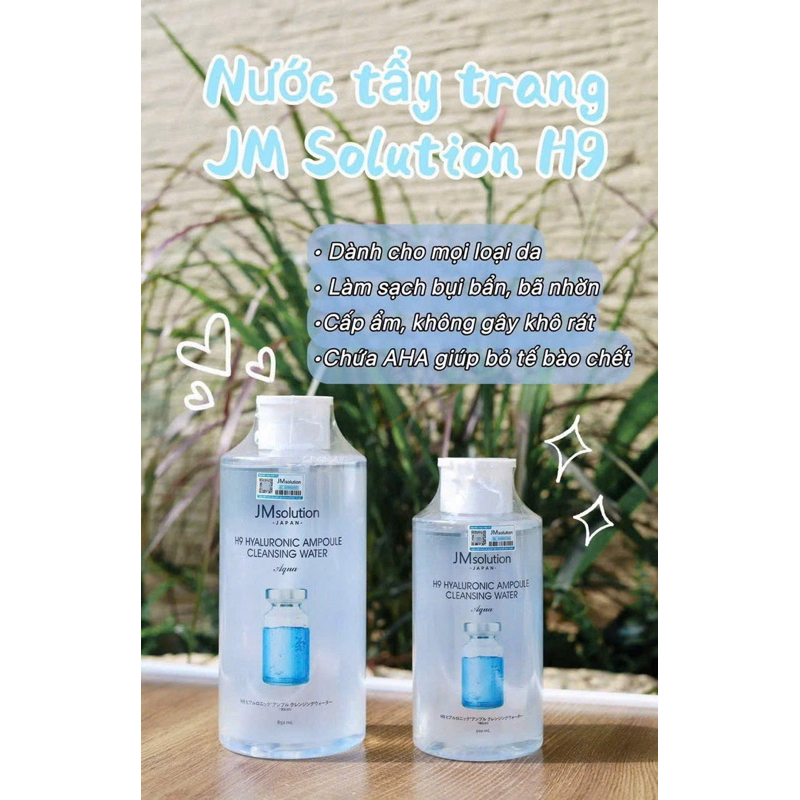 Nước Tẩy Trang JMsolution Water Luminous SOS Ringer Cleansing Water Black 850ml
