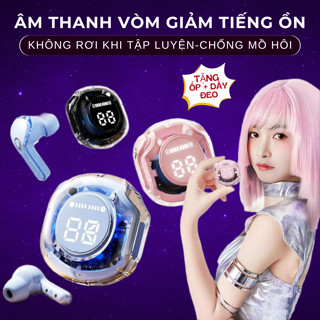 Tai nghe không dây bluetooth B45 TWS chống ồn có micro thích hợp tập gym chạy bộ nghe nhạc xem phim