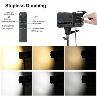 ĐÈN LED 120W CHO STUDIO 3200K-5600K PULUZ CHUẨN NGÀM BOWENS (KÈM REMOTE)