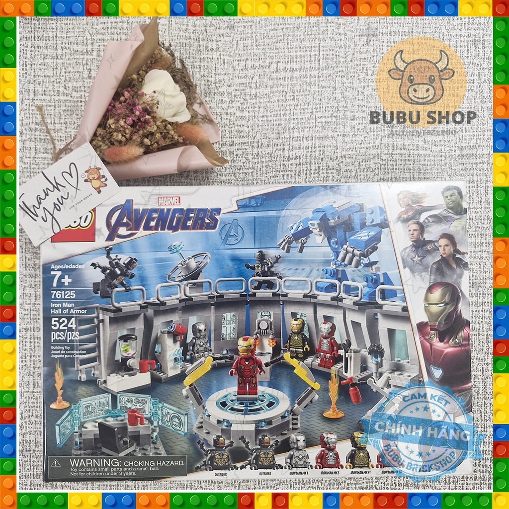 Bộ xếp hình 76125 - Trụ sở Avengers với Siêu Anh Hùng Marvel