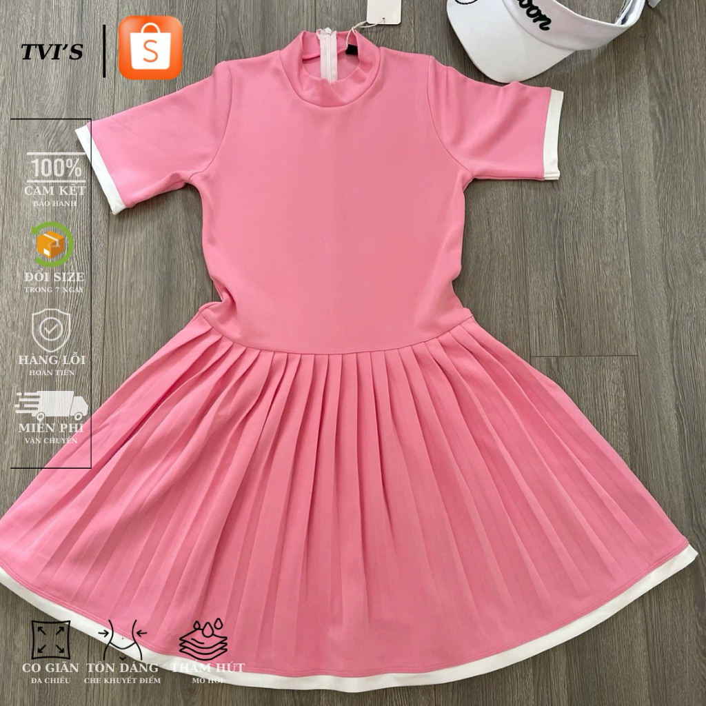 (E05)Váy liền thân có tay thể thao Golf, Tennis, Pickleball