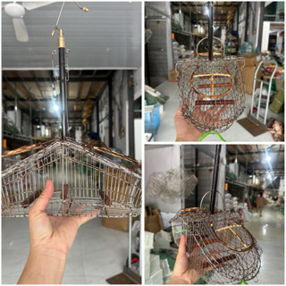 Lồng bẫy chim Vành Khuyên phom kim cương chất liệu full inox quấn đồng hàng kỹ