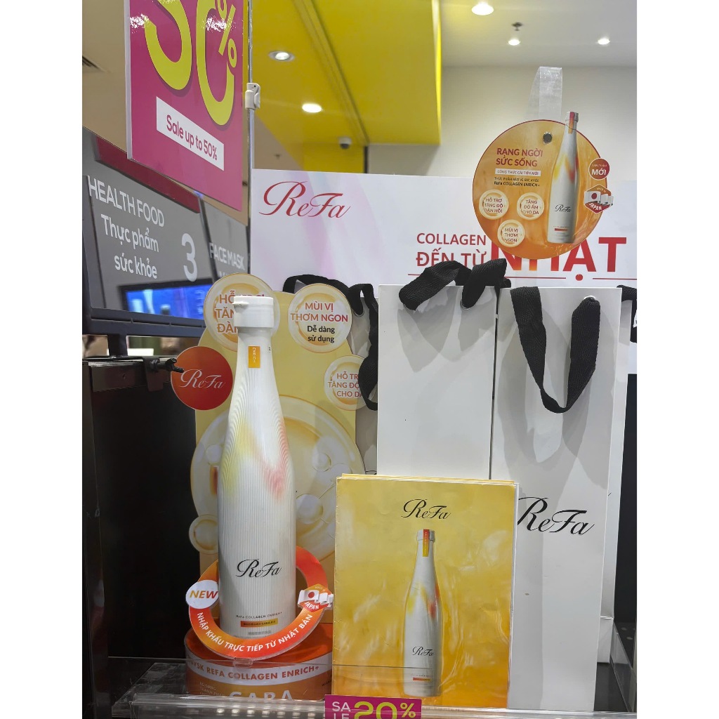 [Chính Hãng]Nước Uống Đẹp Da ReFa Collagen Enrich+ 480ml  Nhật 480ml