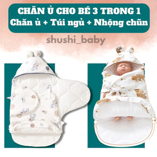 Chăn Ủ Chần Bông Cho Bé Sơ Sinh, Ủ Kén Cho Bé Mùa Đông Quấn Chũn Nhộng Chũn Sơ Sinh Chống Giật Mình Shushi_baby