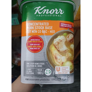 Bột súp nền thịt heo knorr hộp 1.5kg mẫu mới