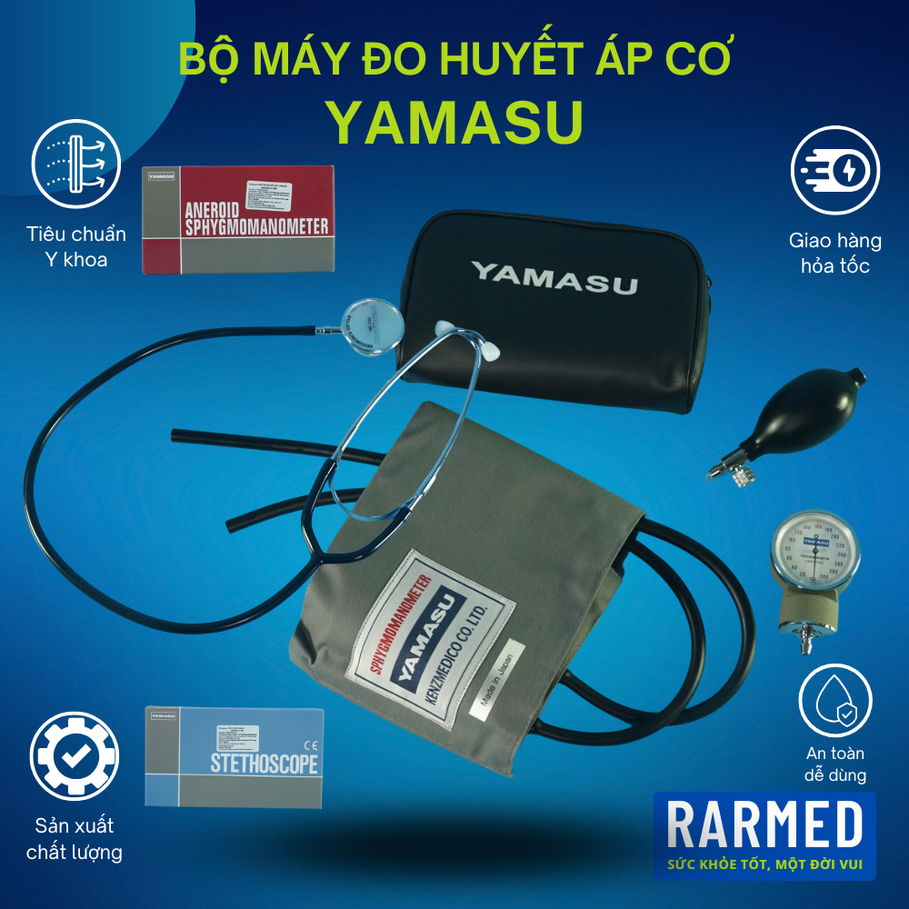 Máy đo huyết áp cơ Yamasu hàng Nhật loại tốt - Tùy chọn