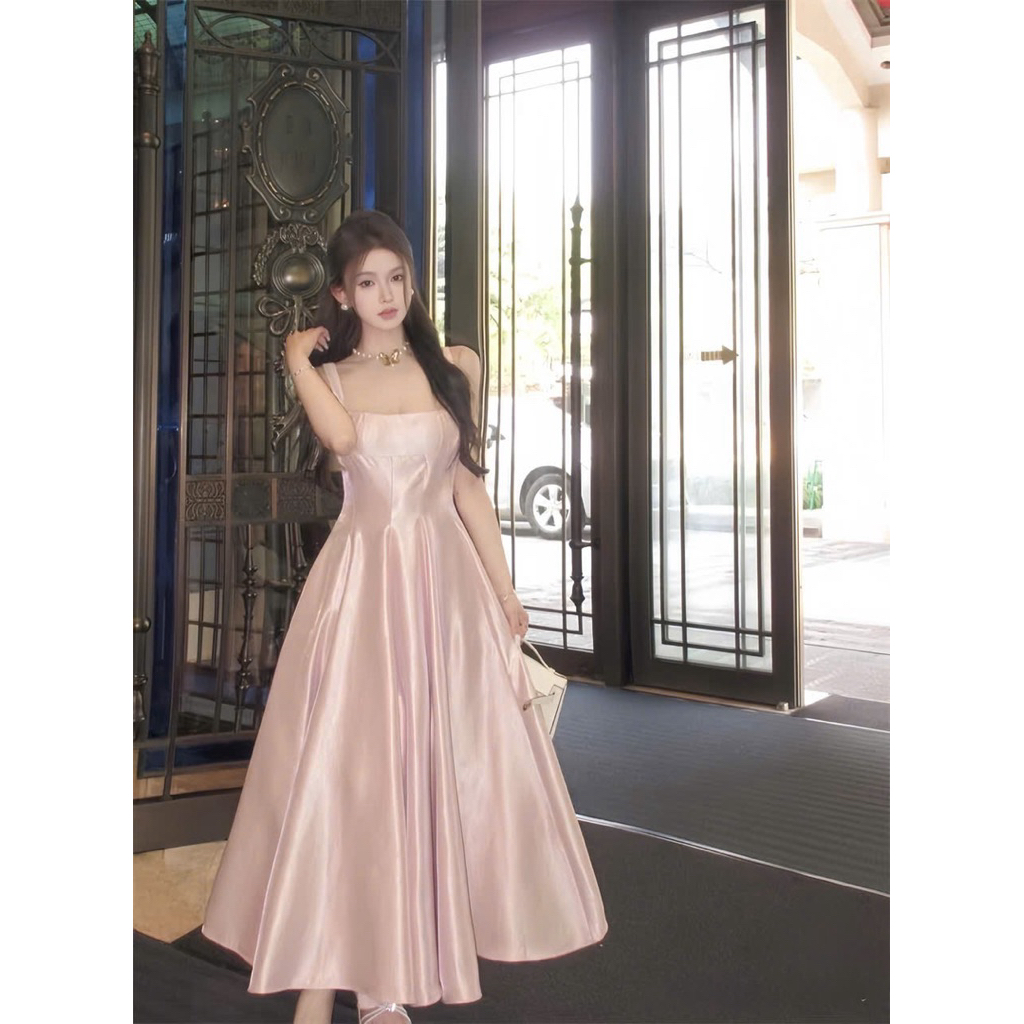 Đầm maxi tafta cao cấp dáng xoè dài sang trọng