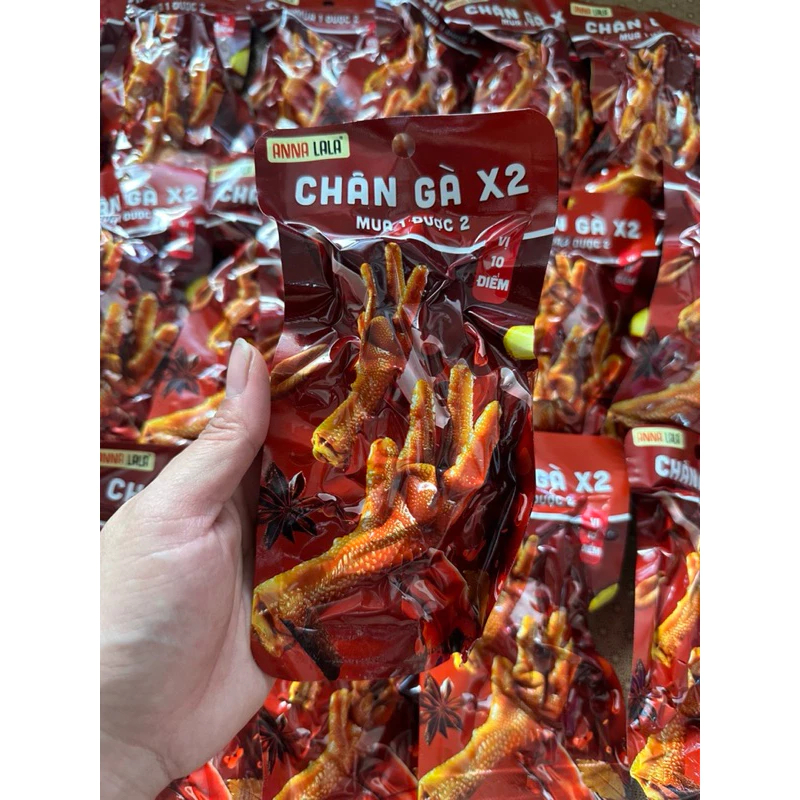 Chân gà annalala X2, chân đôi mua 1 được 2 ăn vặt cay cay