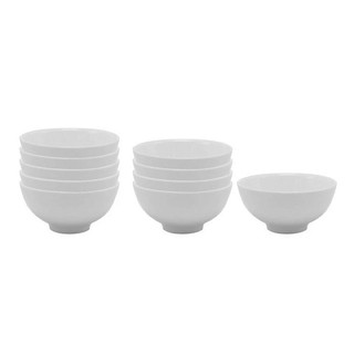 Bộ 10 Chén cơm Trắng Lohaco Đường Kính 11,2 cm Chất Lượng Tốt Mẫu Mã Đẹp