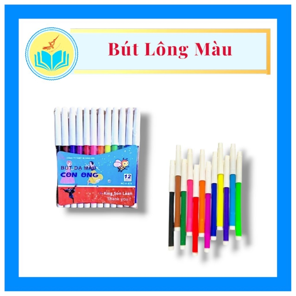 Bút Lông 12 Màu - Con Ong