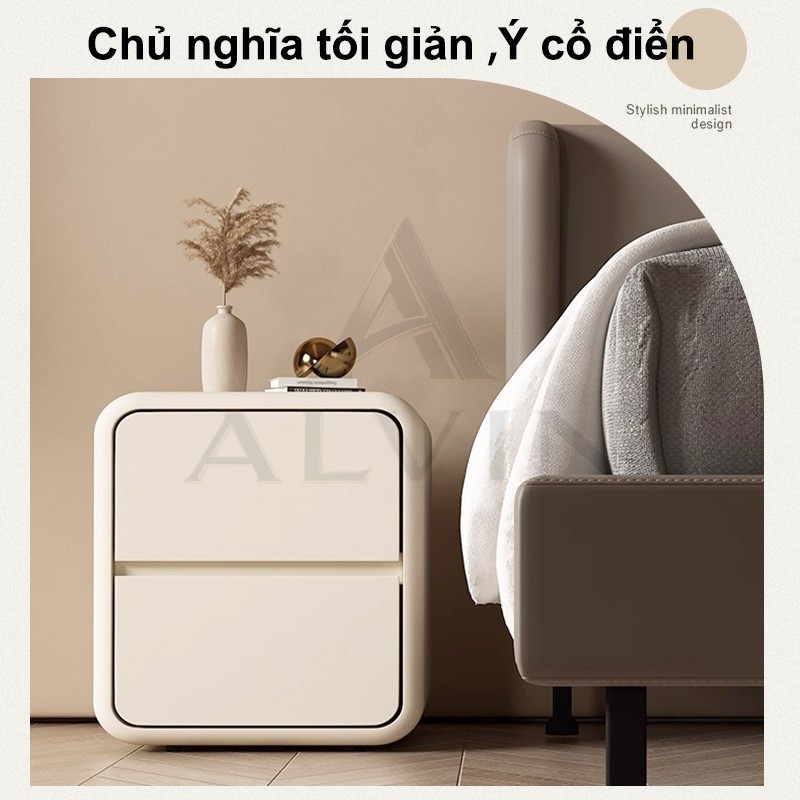 ALVIN Tủ đầu giường , tủ đựng đồ mini bằng gỗ nguyên khối Đa phong cách Nhiều phong cách- 20/30/40cm | BigBuy360 - bigbuy360.vn