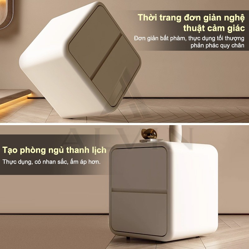 ALVIN Tủ đầu giường , tủ đựng đồ mini bằng gỗ nguyên khối Đa phong cách Nhiều phong cách- 20/30/40cm | BigBuy360 - bigbuy360.vn