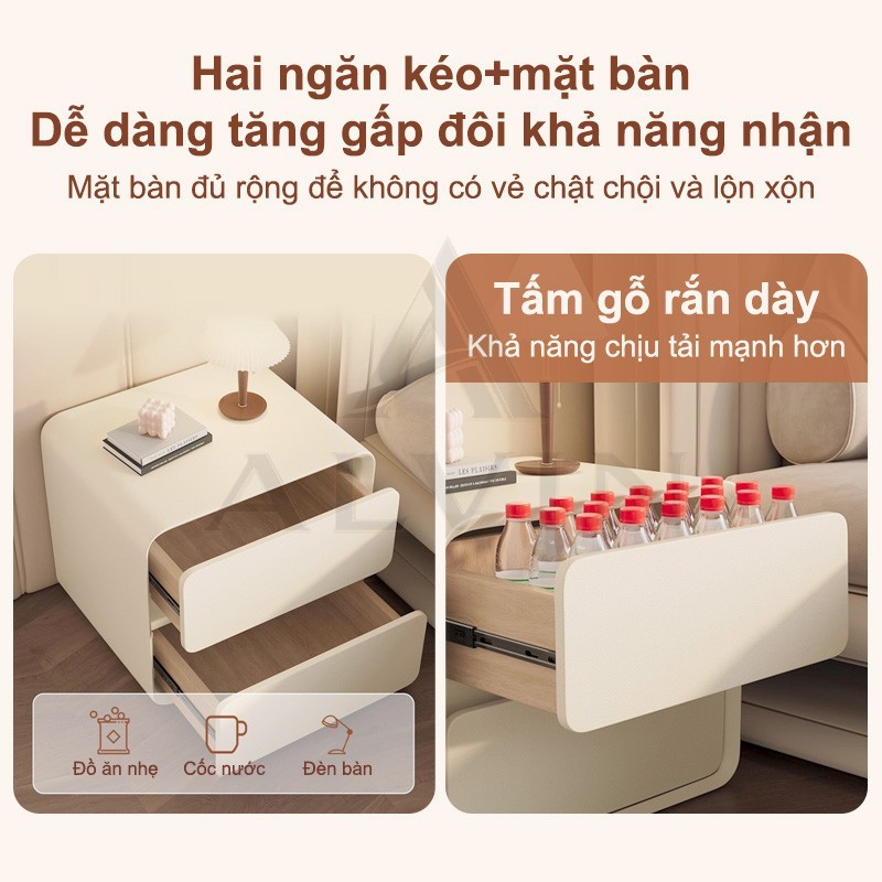 ALVIN Tủ đầu giường , tủ đựng đồ mini bằng gỗ nguyên khối Đa phong cách Nhiều phong cách- 20/30/40cm | BigBuy360 - bigbuy360.vn