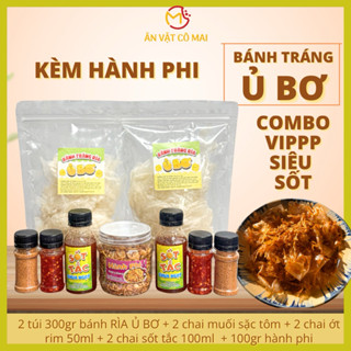 Combo VIPPP Bánh Tráng Ủ BƠ SIÊU SỐT Muối Sặc Tôm Cô Mai