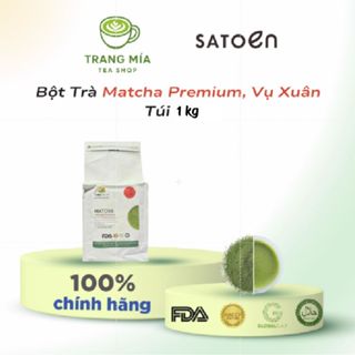 Satoen Matcha Premium (Xuân) - Chính hãng 100%- Size 1kg