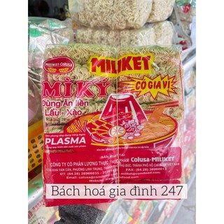  Mì Ký Có Gia Vị Miliket Gói 1kg túi mì ký có gói gia vị 16 vắt mì dùng ăn liền lẩu ,xào 