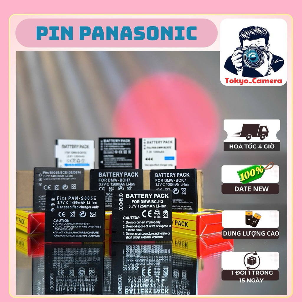 Pin Panasonic CGA-S005/ CGA-S007/ CGA-S008/ DMW-BCF10/ DMW-BLC12/ DMW-BLH7/ DMW-BLE9/BLG10 ( pin tha