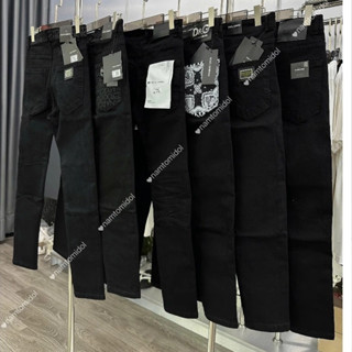  Quần Jean Đen Trơn DSQ Tag Sắt 2 Túi Sau Thêu Logo D2 Siêu Đẹp Nét,Khoá Lệch Đính Kèm Tag QR Xanh Chuẩn Hàng Loại 1 